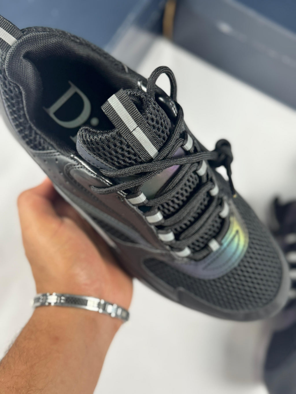 Dior B22 Multicolor Reflective Black